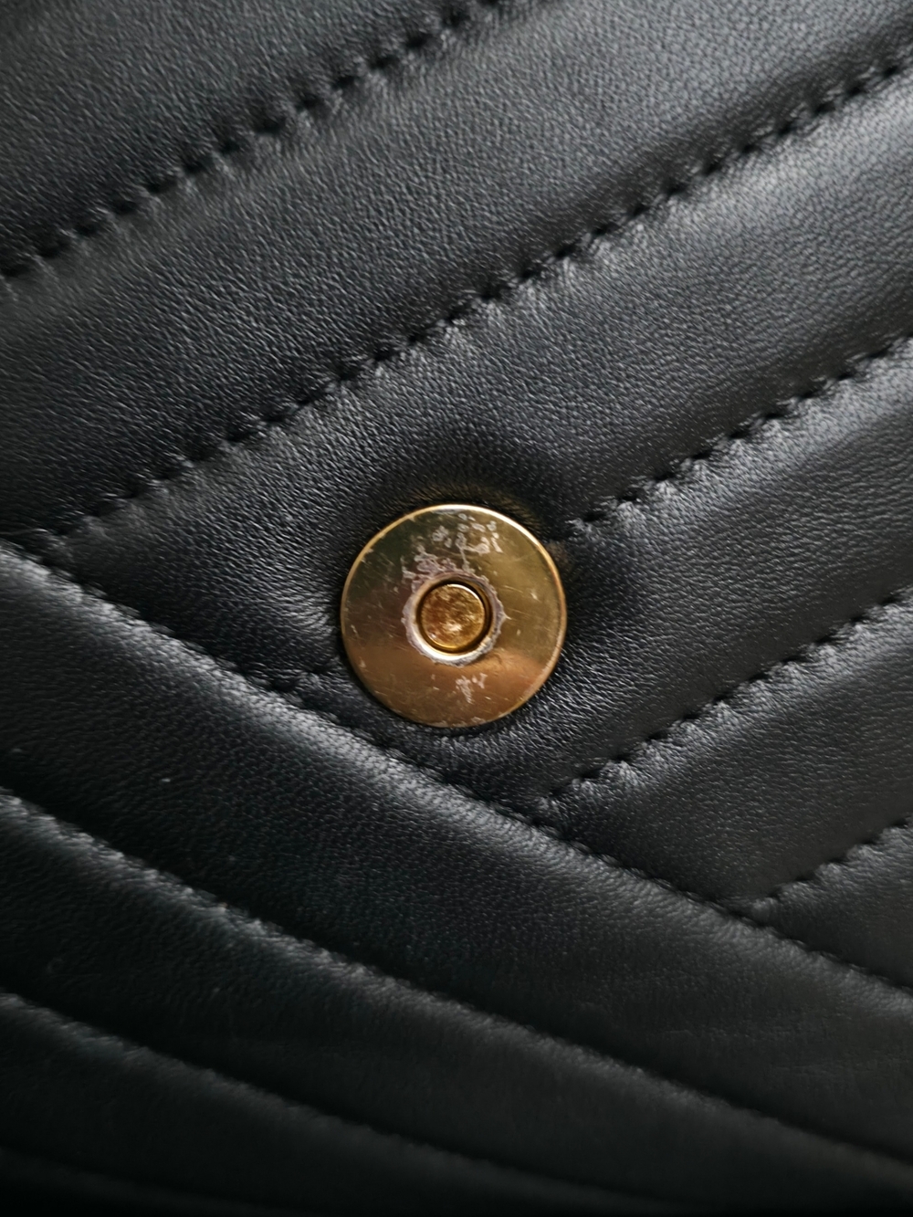 Tory Burch Kira Chevron Convertible Bag Black‎ Shoulder Chain Crossbody Leather - Picture 9 of 13
